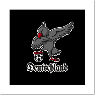 Dab Dabbing Adler Deutschland Fußball - Dab dabbing Eagle Germany Football / Soccer Posters and Art